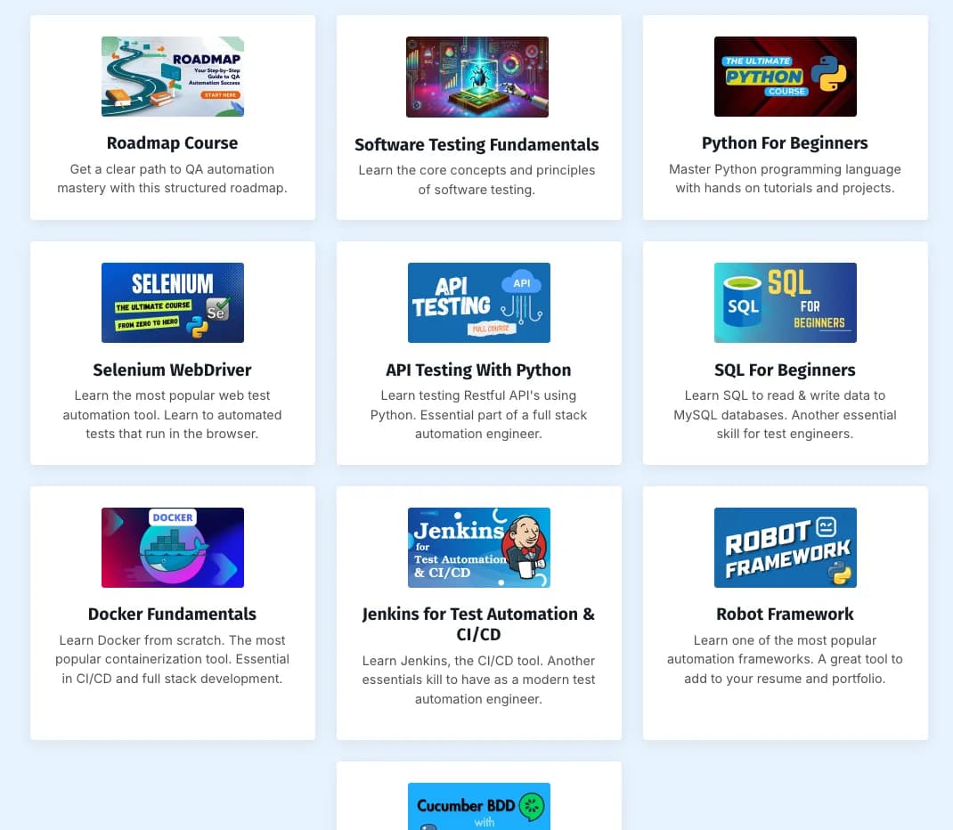 SuperSQA Course Platform